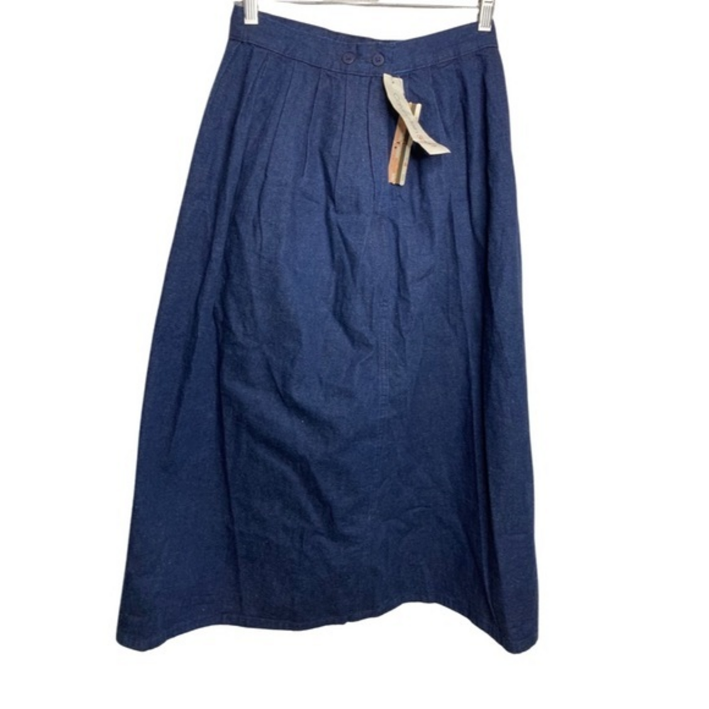 Calvin Klein‎ double side button skirt vintage midi